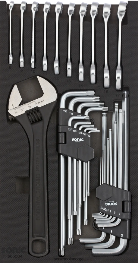 klassisk skiftenøkkelsett sfs 1/3 30-stk Sonic DH6XR836