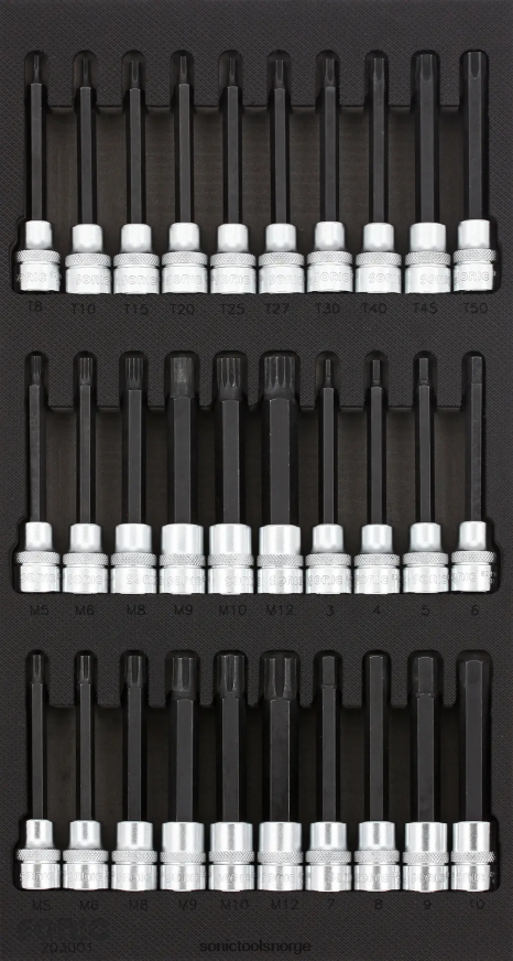 pålitelig bitssokkelsett 3/8" sfs 1/3 30-stk Sonic DH6XR794