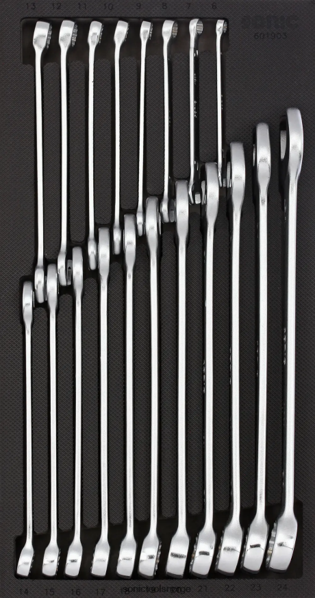 praktisk kombinøkkelsett sfs 1/3 19-stk Sonic DH6XR797