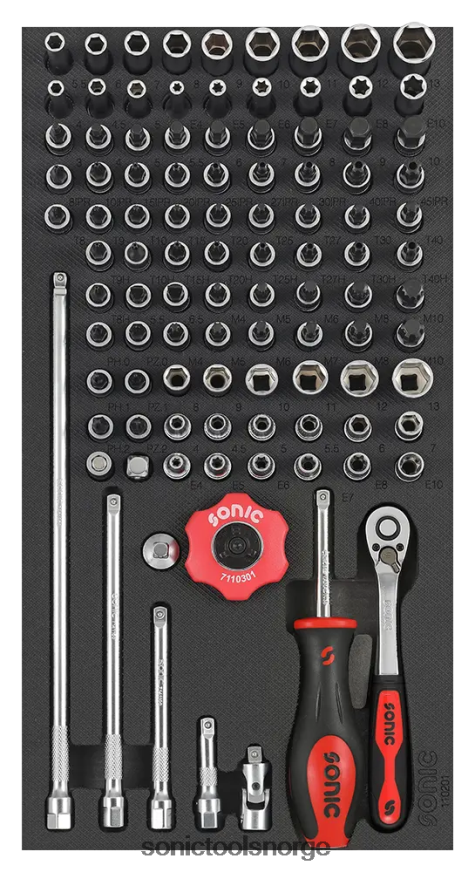 siste bitssokkelsett 1/4" sfs 1/3 102-stk Sonic DH6XR217