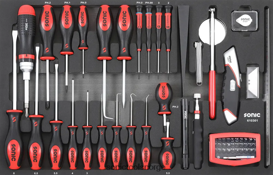 klassisk skrutrekkere og verktøysett sett sfs 103-stk (luftfart) Sonic DH6XR884