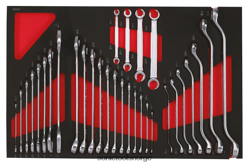 pålitelig skiftenøkkelsett sfs 31-stk (sae) Sonic DH6XR894