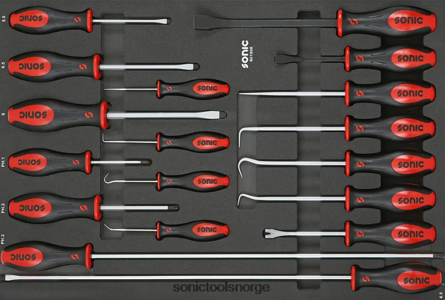 pålitelig skrutrekkersett sfs 18-stk Sonic DH6XR878