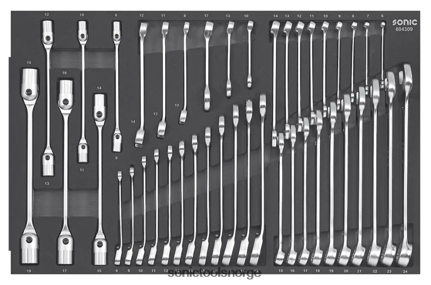 siste eva 43 stk skiftenøkkelsett Sonic DH6XR859