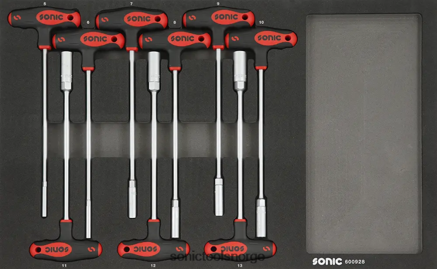 siste sekskantmuttertrekkersett t håndtakssett sfs 9-stk Sonic DH6XR867