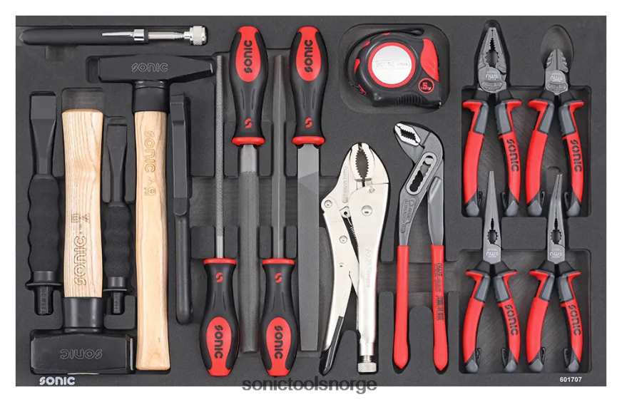 siste tang meisel og hammer sett sfs 17-stk (sae) Sonic DH6XR875