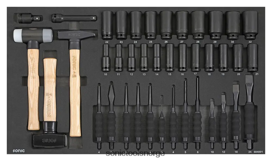 klassisk meiselhammer og slagsett sfs 40-stk Sonic DH6XR238