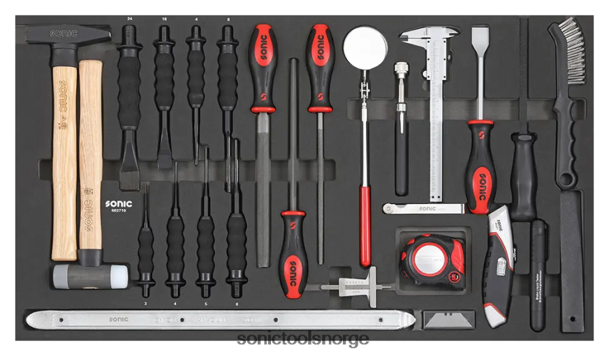 pålitelig hammer og meiselsett sfs 27-stk Sonic DH6XR248