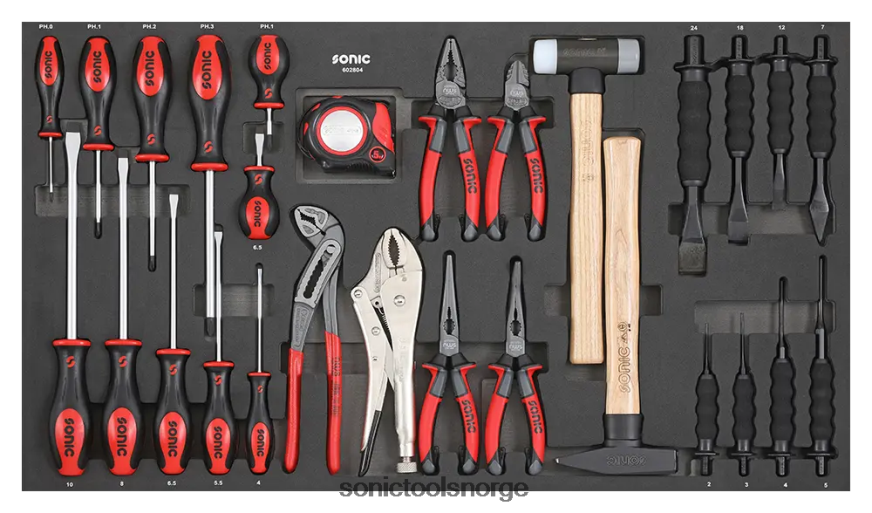 praktisk skrutrekkertang og meiselsett sfs 28-stk Sonic DH6XR913