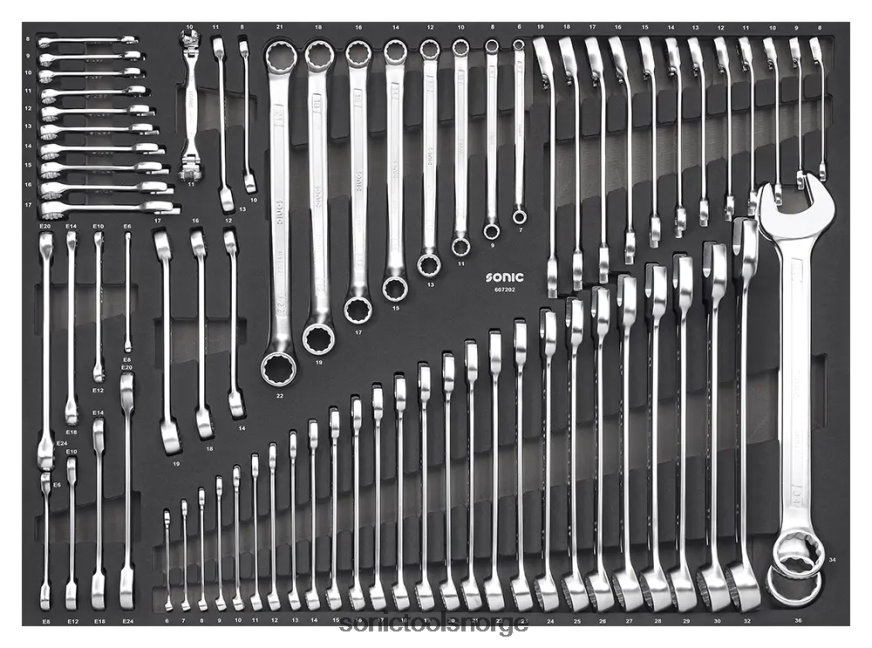klassisk skiftenøkkelsett sfs 72-stk Sonic DH6XR932
