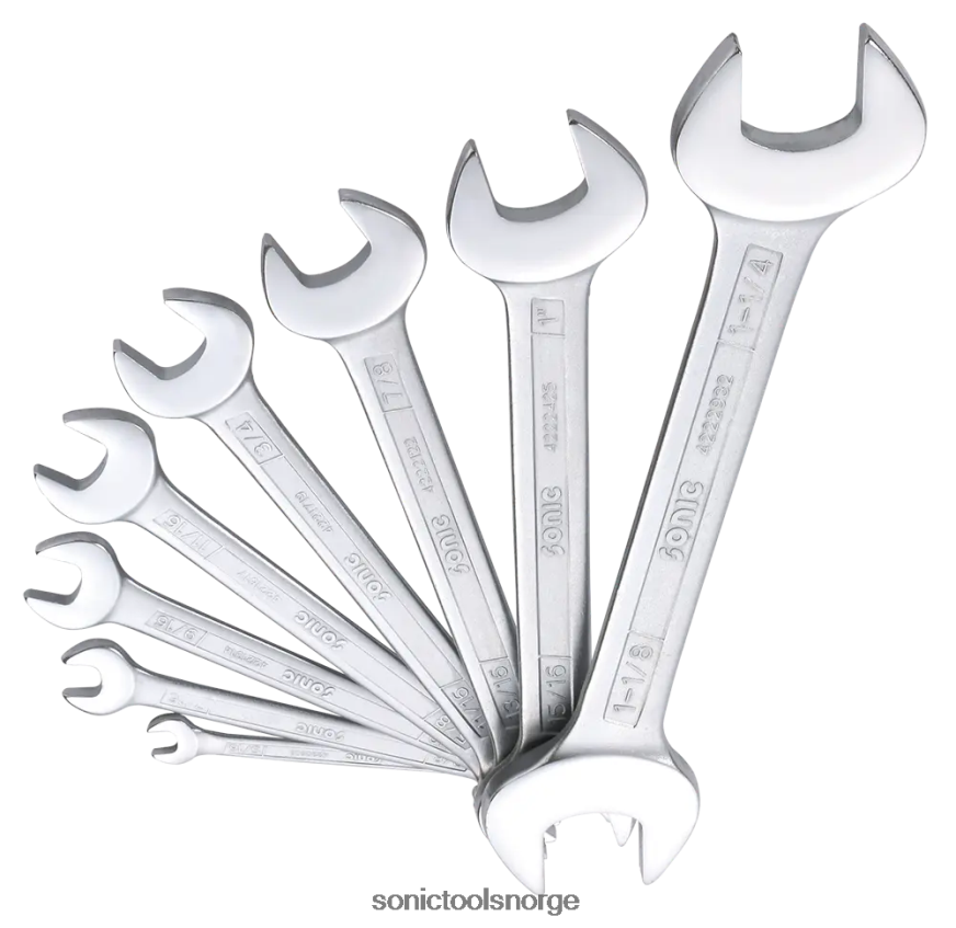 klassisk dobbel åpen skiftenøkkelsett (sae) 8-stk Sonic DH6XR342