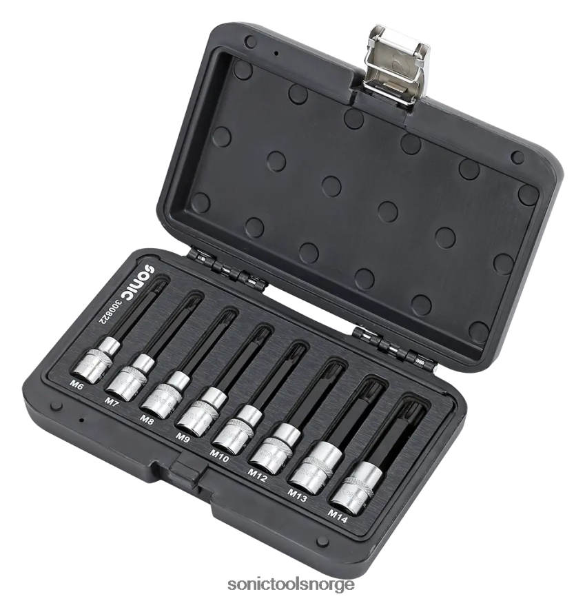 klassisk bits socket ribbesett 1/2" 8stk bmcs Sonic DH6XR286