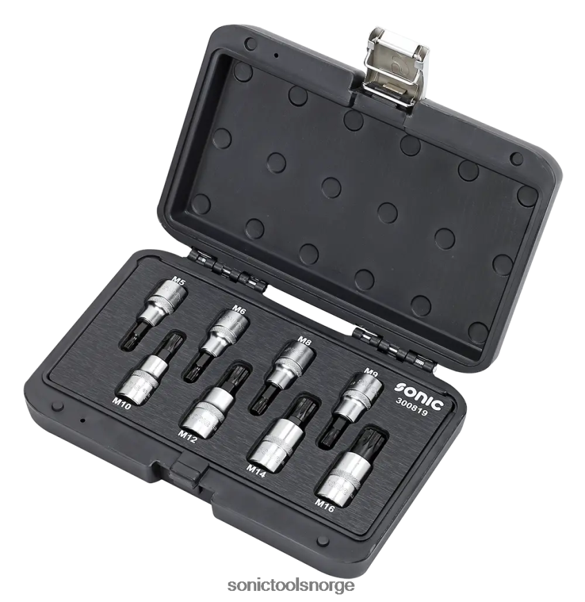 pålitelig bits socket spline sett 1/2" 8 stk bmcs Sonic DH6XR288