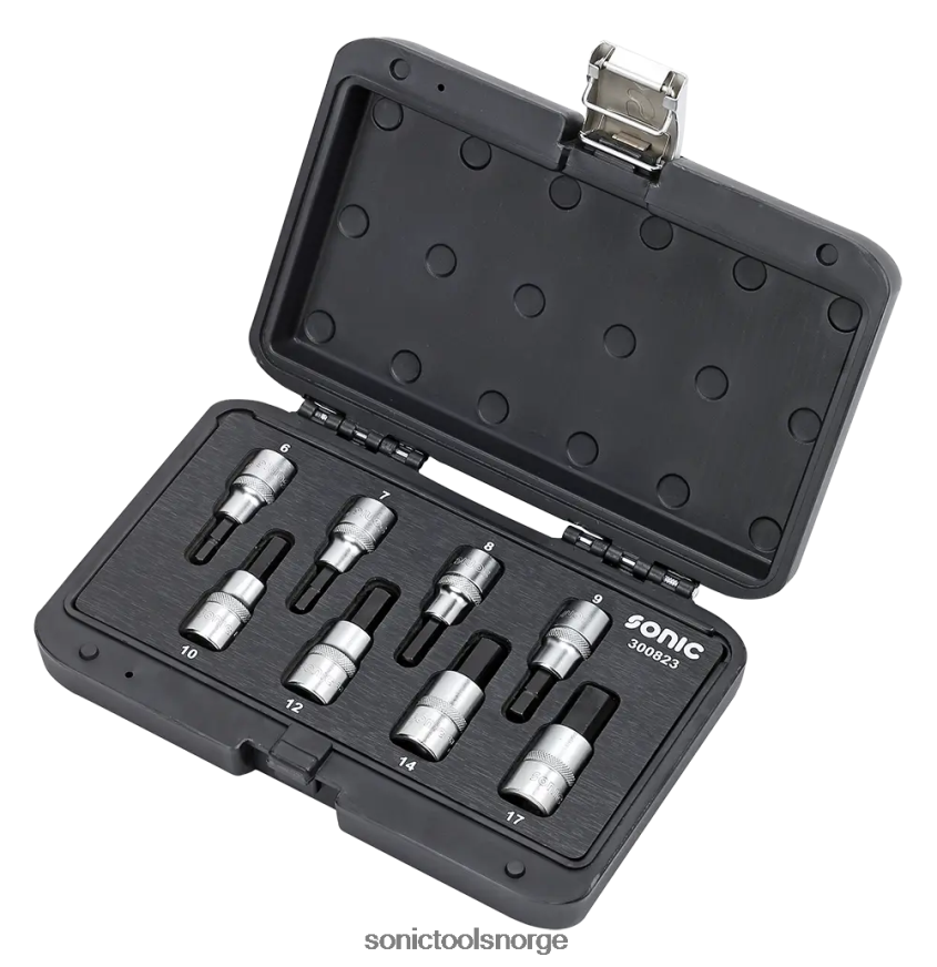 praktisk bits socket sekskantsett 1/2" 8 stk bmcs Sonic DH6XR283