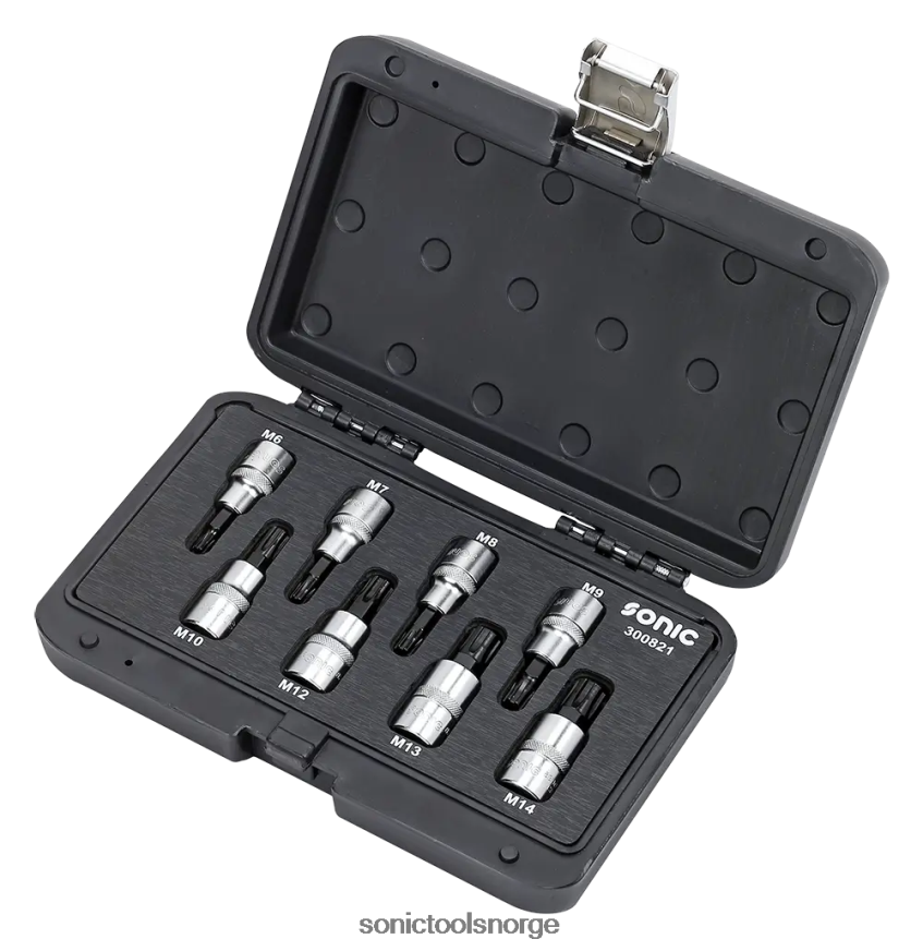 siste bits socket ribbesett 1/2" 8stk bmcs Sonic DH6XR285