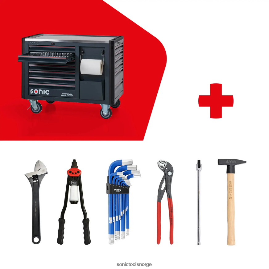 siste fylt verktøykasse neste s13 540-stk + verktøy Sonic DH6XR33