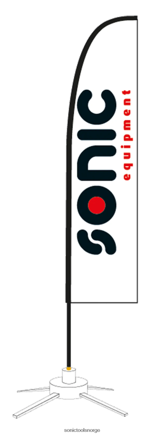 pålitelig tear drop flagg Sonic DH6XR750