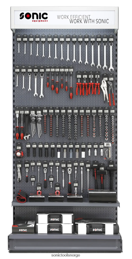 praktisk veggdisplay 1 meter med 94 elementer (kun verktøy) Sonic DH6XR443