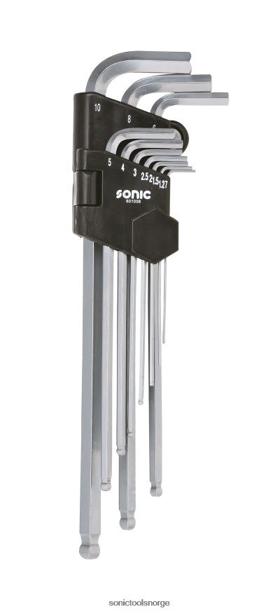 pålitelig sekskantball ekstra langt nøkkelsett 10-stk Sonic DH6XR986
