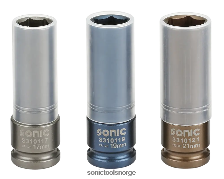 praktisk hjulsokkelsett 1/2" 3-stk Sonic DH6XR703