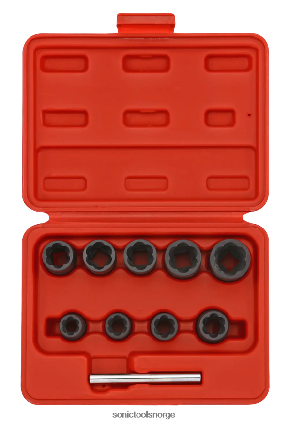 pålitelig spiralsokkelsett 3/8" 10-stk Sonic DH6XR700